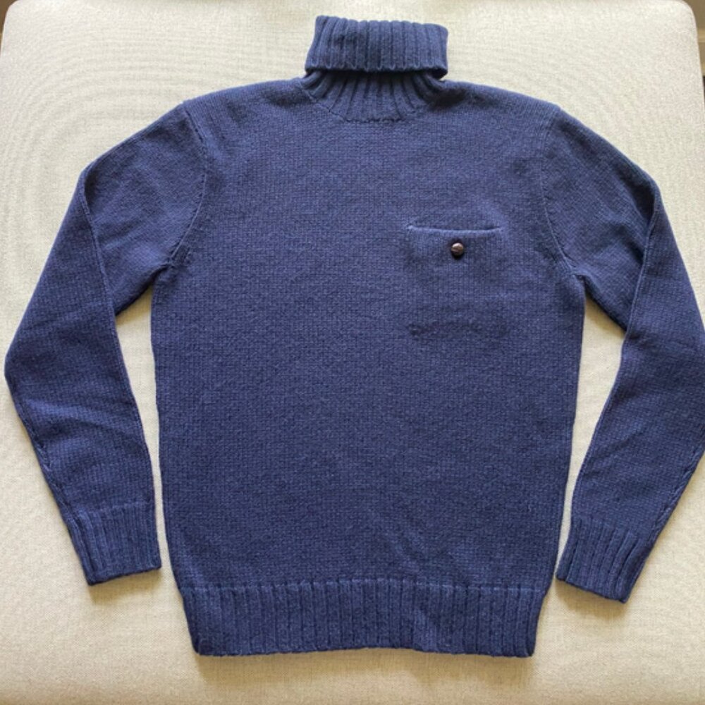 Polo Ralph Lauren Men's New Hunter Navy Merino Wool Sweater Size Medium